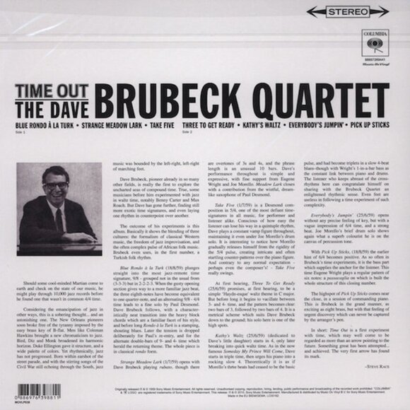 The Dave Brubeck Quartet – Time Out (2010) Vinyl LP New Sealed - Picture 2 of 2
